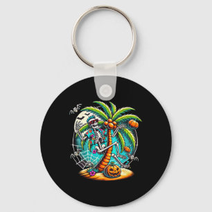 Porte-clés Halloween Squelette Palmier