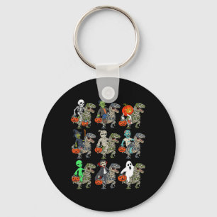 Porte-clés Halloween Squelette Zombie équitation maman T Rex