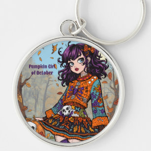 Porte-clés Halloween,Style Automnal Sombre, Mignon Épouvantab