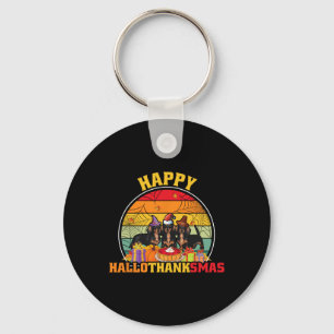 Porte-clés Halloween Thanksgiving Noël Wiener Happy Hall
