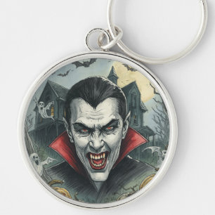 Porte-clés Halloween, Vampire assoiffé de sang, Effrayant