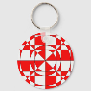 Porte-clés halo rouge