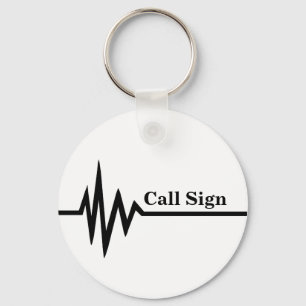 Porte-clés Ham Radio Call Sign Keychain