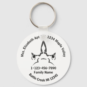 Porte-clés Hammerhead Shark Lost Family Adresse d'accueil