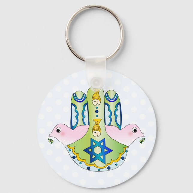 Porte-clés Hamsa juif (Recto)