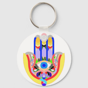 Porte-clés Hamsa - très coloré