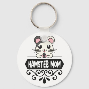 Porte-clés Hamster maman amoureux des animaux mignons
