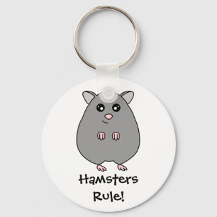 Porte-clés Hamster mignon de bande dessinée - porte - clé d