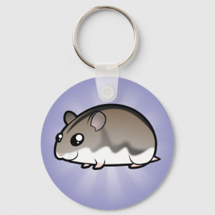 Porte-clés Hamster nain de bande dessinée