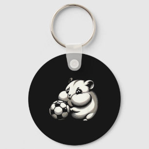Porte-clés Hamster Rond Avec Ll Dessin Animé Kawaii 