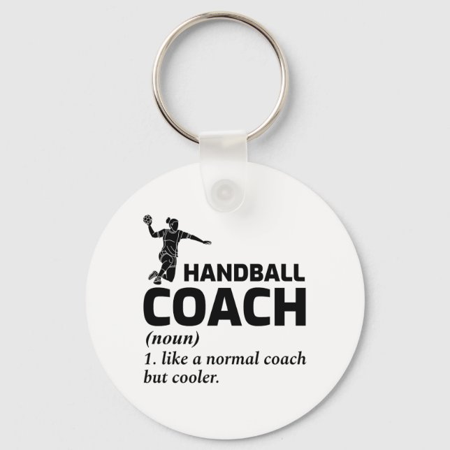 Porte-clés Handball Coach Handballer Drôle Dire (Recto)