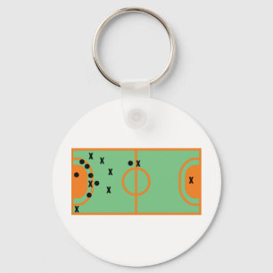 Porte-clés handball field with players icon