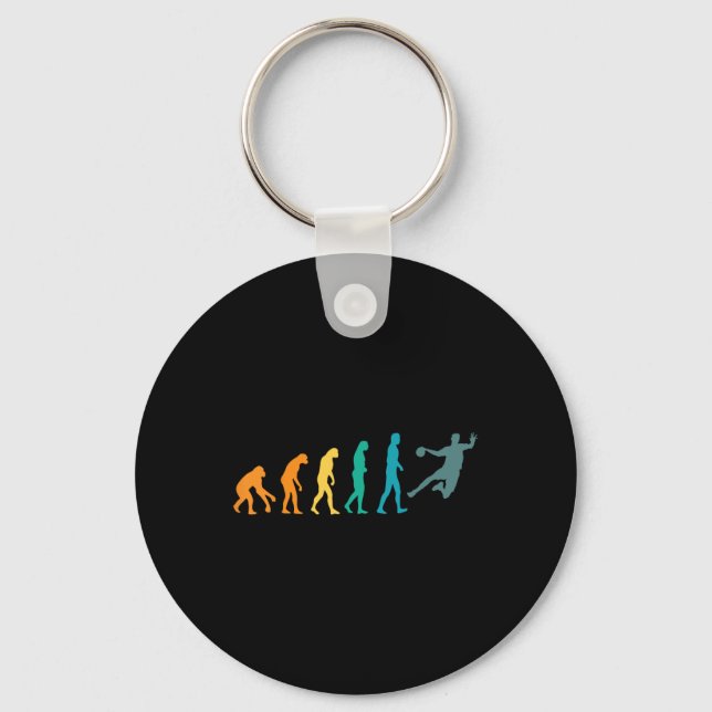 Porte-clés Handball Funny Sport Evolution (Recto)