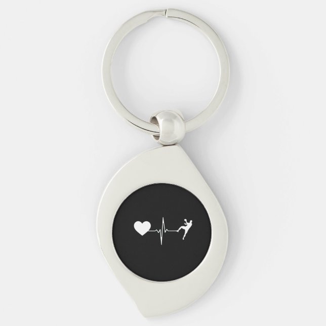 Porte-clés Handball Handball Player Hearbeat (Devant)