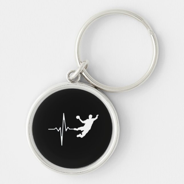 Porte-clés Handball - Handball Player Heartbeat (Devant)