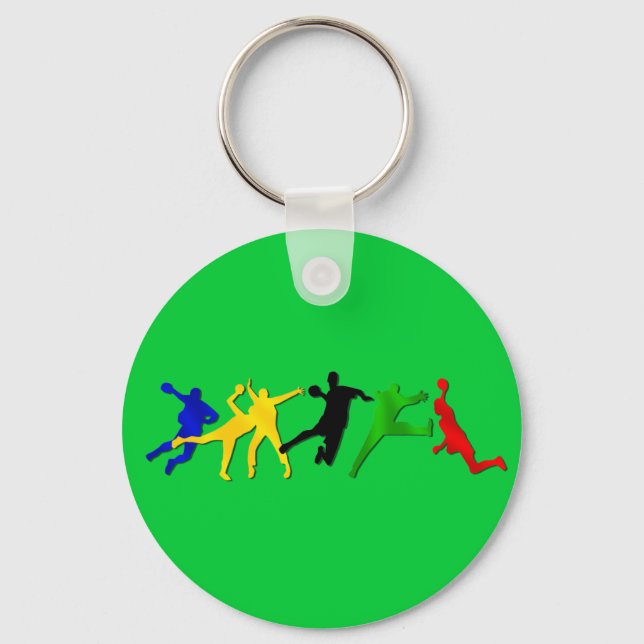 Porte-clés Handball joueurs été jeux porte - clé (Recto)
