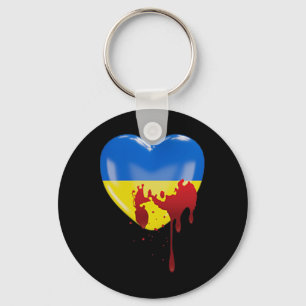 Porte-clés Hands Off Ukraine dans une manifestation ukrainien