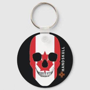 Porte-clés HANDSKULL Canada, Happy skull, drapeau du Canada