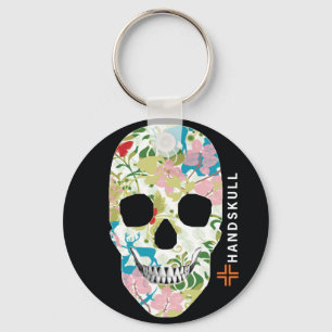 Porte-clés HANDSKULL Natur, Joyeux crâne, Drapeau de Natur