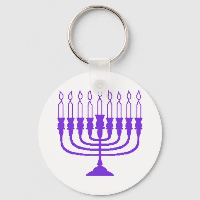 Porte-clés Hanoukka Menorah (Recto)