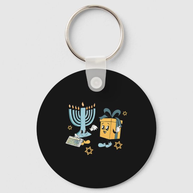 Porte-clés Hanukkah Aac Speech Therast Slp Communication Acce (Recto)