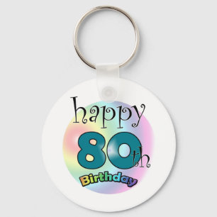 Porte-clés Happy 80th Birthday Sleutelhanger