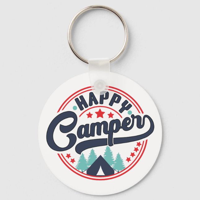 Porte-clés Happy Camper (Recto)