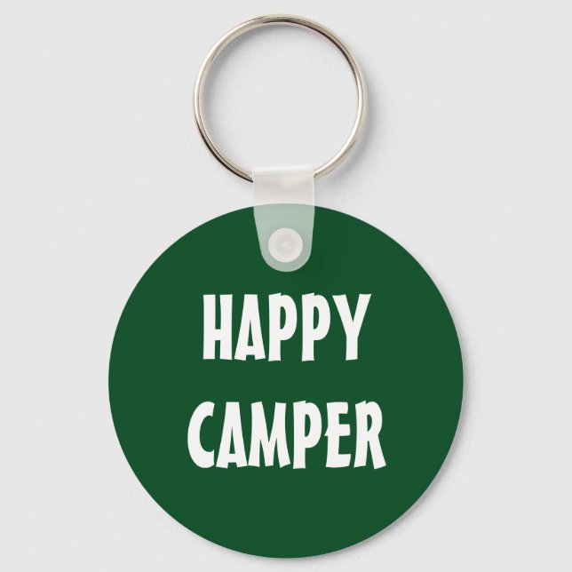 Porte-clés HAPPY CAMPER porte - clé pour remorque ou clés RV (Recto)