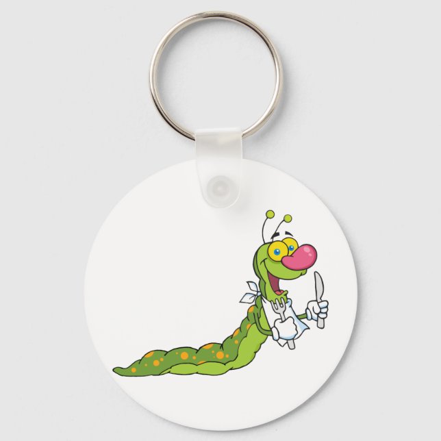 Porte-clés Happy Caterpillar Mascot personnage (Recto)