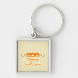 Porte-clés Happy Citrouille Swirls Halloween Premium Porte - 