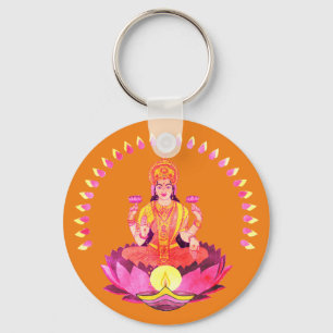 Porte-clés Happy Diwali - Deepalavi Lakshmi Goddess 1