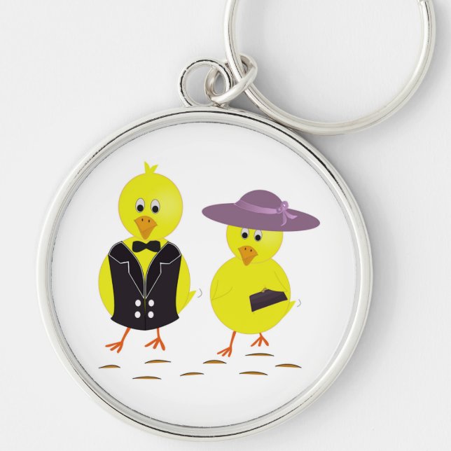 PORTE-CLÉS "HAPPY EASTER" CHICS (Devant)