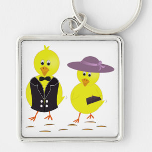 PORTE-CLÉS "HAPPY EASTER" CHICS