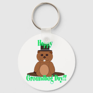 Porte-clés Happy Groundhog Day!