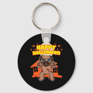 Porte-clés Happy Halloween Funny Scary Hallow's Eve Party Cos