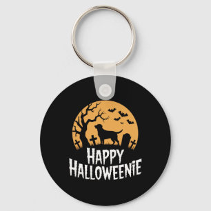 Porte-clés Happy Halloweenie Amoureux de les chiens Éffrayant