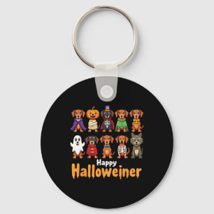 Porte-clés Happy Halloweiner Funny Halloween Amoureux de les