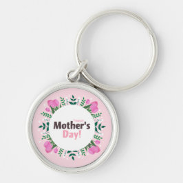 Porte-clés Happy Mother's Day Pink Tulips