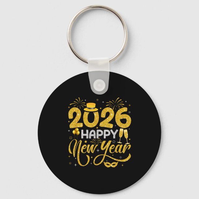 Porte-clés Happy New Year 2026 New Years Eve Party Countdown  (Recto)