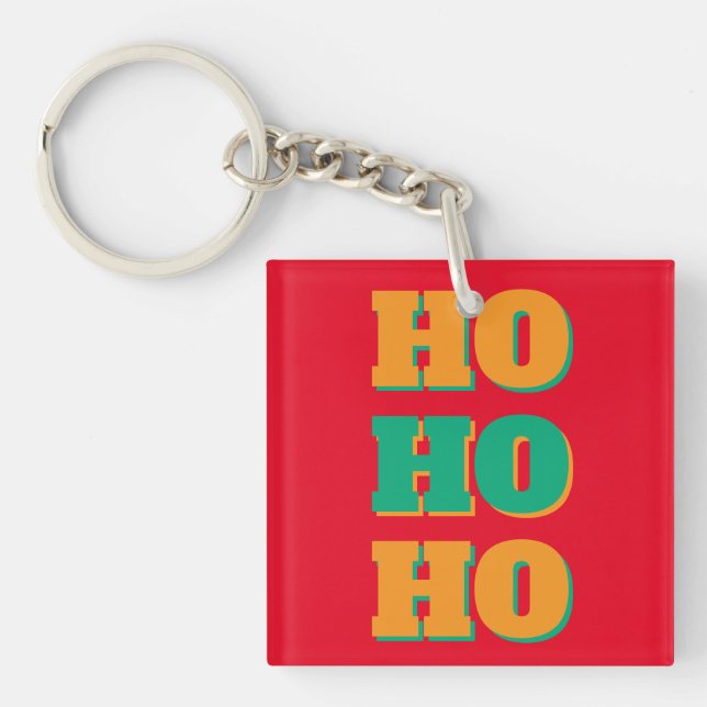 Porte-clés Happy New Year Merry Christmas Holiday Season HoHo (Devant)