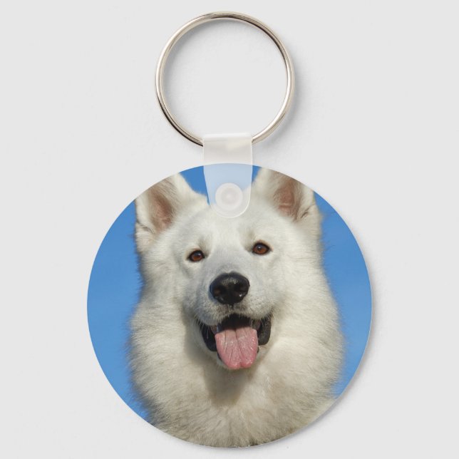 Porte-clés Happy Swiss Shepherd dog (Recto)