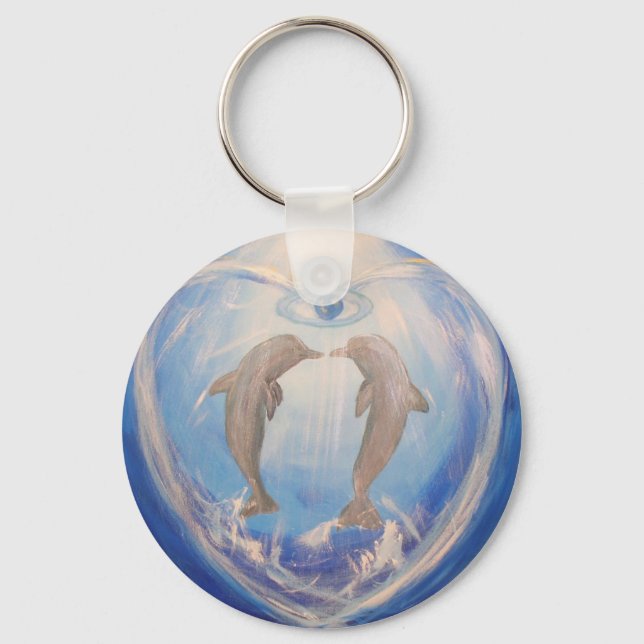 Porte-clés Harmonie des dauphins (Recto)