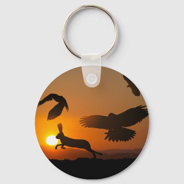Porte-clés Harris Hawks (Recto)