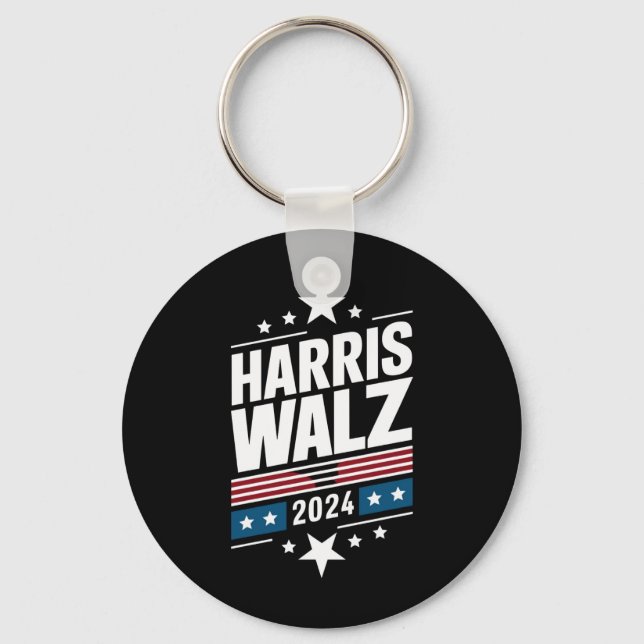 Porte-clés Harris Waltz 2024 Kamala Harris Tim Waltz 2024 (Recto)