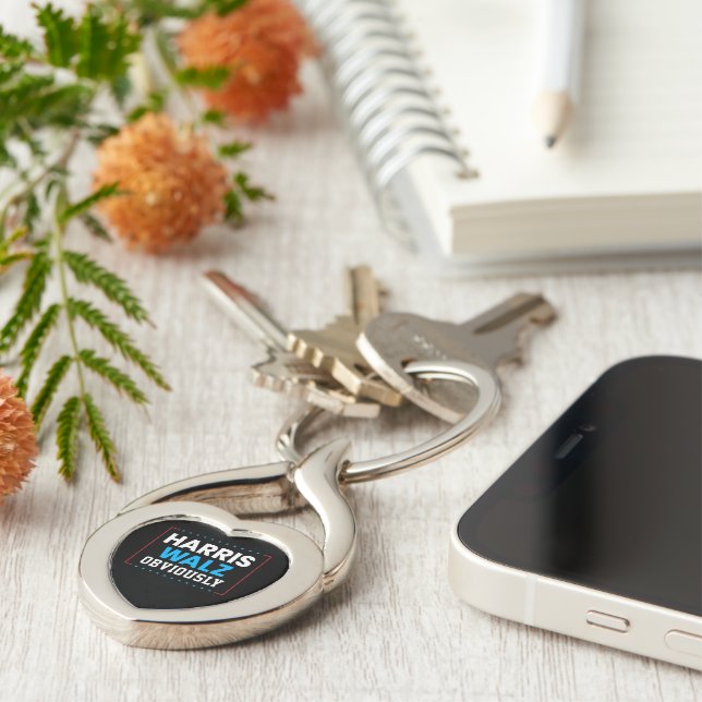 Porte-clés Harris Walz Évidemment (Côté )