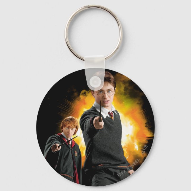 Porte-clés Harry Potter et Ron Weasely (Recto)