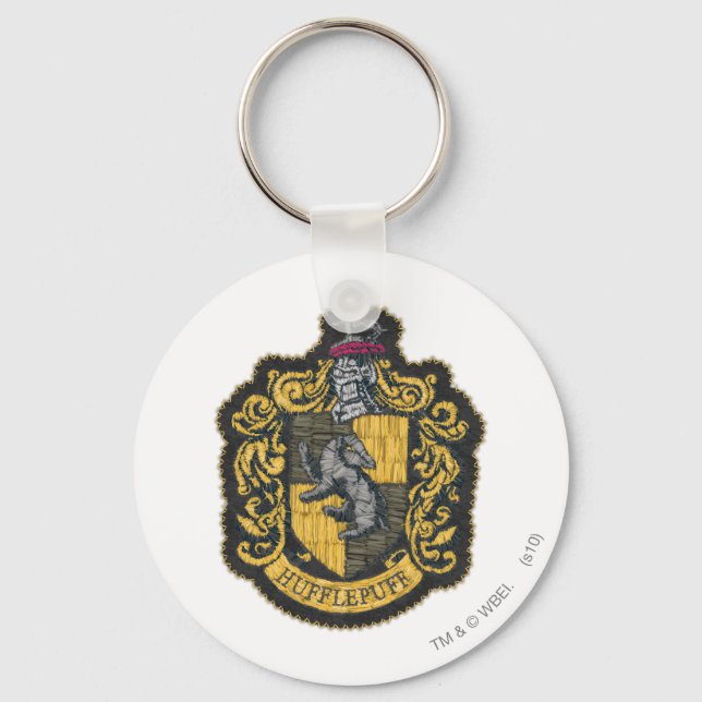Porte-clés Harry Potter | Patch de crête de Hufflepuff (Recto)