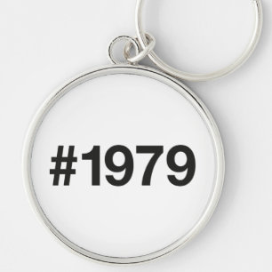 Porte-clés Hashtag 1979 46 Anniversaire