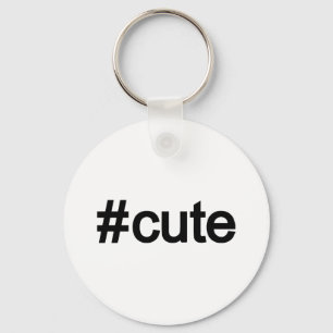 Porte-clés Hashtag # Cute