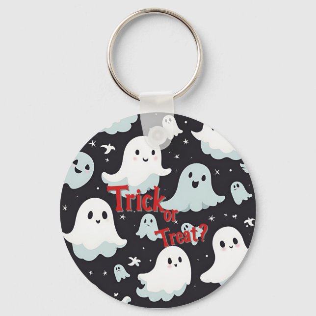 Porte-clés Hauned House Trick Treat Halloween (Recto)